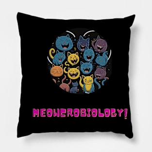 Meowcrobiology Pillow