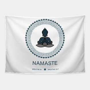 Namaste, Breathe In, Breathe Out Meditation Tapestry