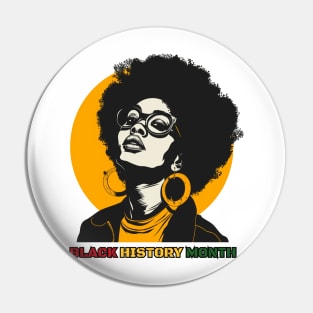 Black History Month A Black History Month Celebration Design Pin