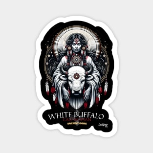 Old Gods Sacred Guardian: Native American Indian White Buffalo Calf Woman Magnet