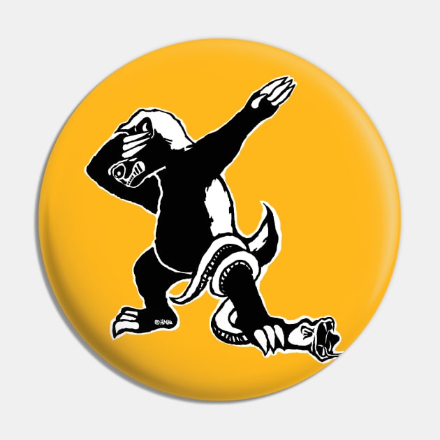 Dabbing Honey badger Pin by NewSignCreation