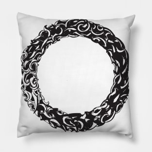 Enso, circle art Pillow