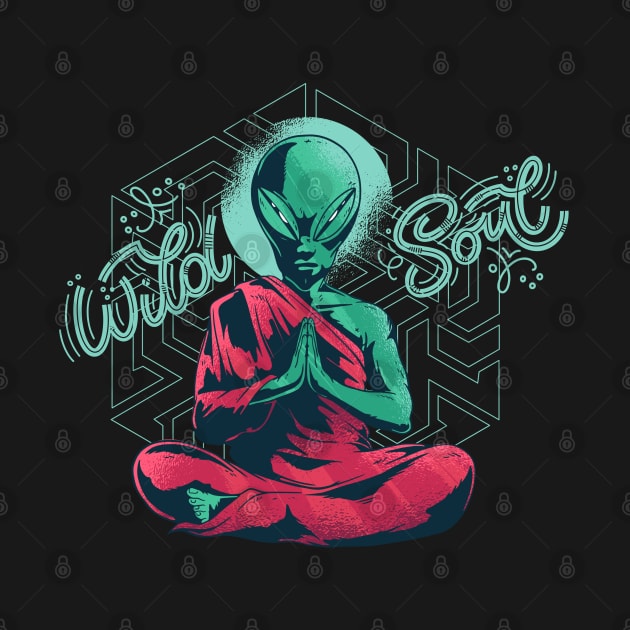 Meditate Alien by ArtRoute02