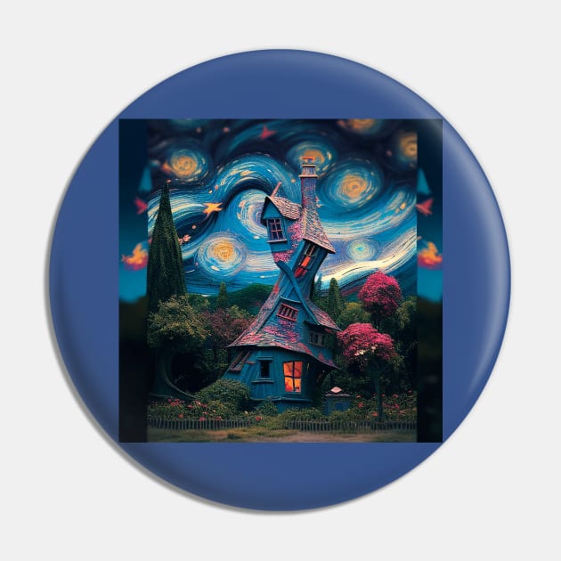 Starry Night Over The Burrow Pin by Grassroots Green