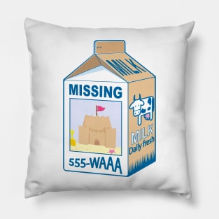 Missing sandcastle Pillow