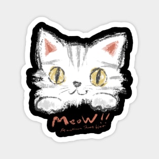 American Shorthair Rough Sketch Magnet