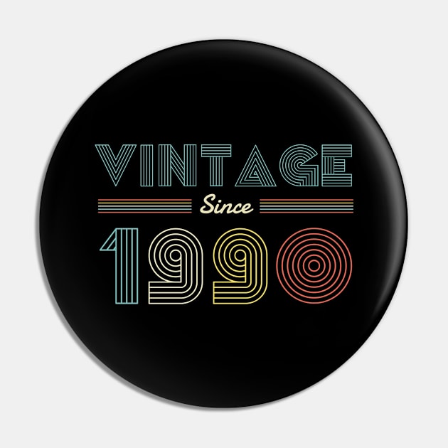 Vintage since 1980 40th Birthday Pin by Bestseller