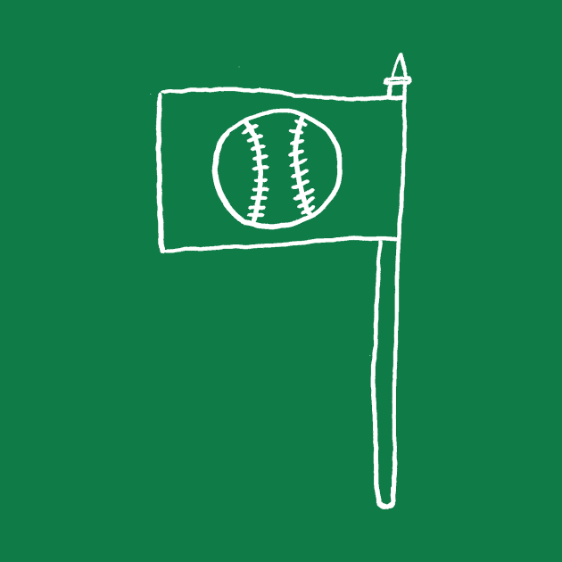 Another Cool Baseball Flag by Wolf Shop