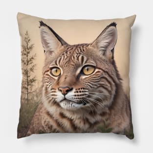 Bobcat's gaze Pillow