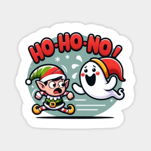 Ho ho ho christmas spirit ghost Magnet