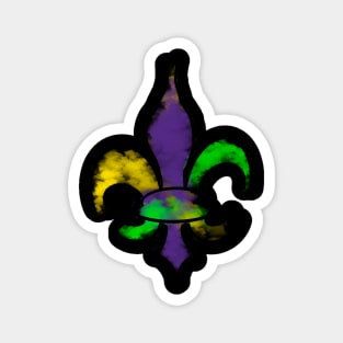 Mardi Gras Fleur De Lis Magnet