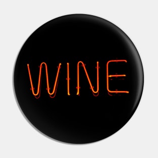 Neon Wine Art Pin