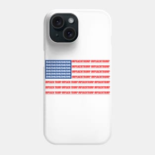 2545 Impeach Trump American Flag Phone Case