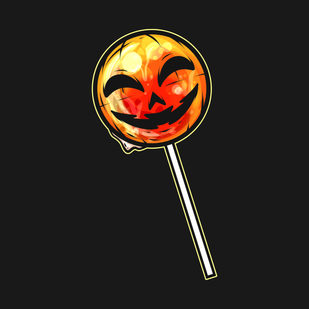 Pumpkin Lollipop Lolli Sucker Halloween by SinBle