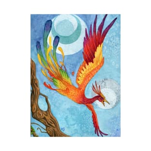 Phoenix Calling II - Painted Background T-Shirt