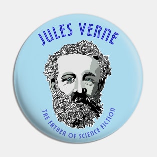 Sci-Fi Author Jules Verne Pin