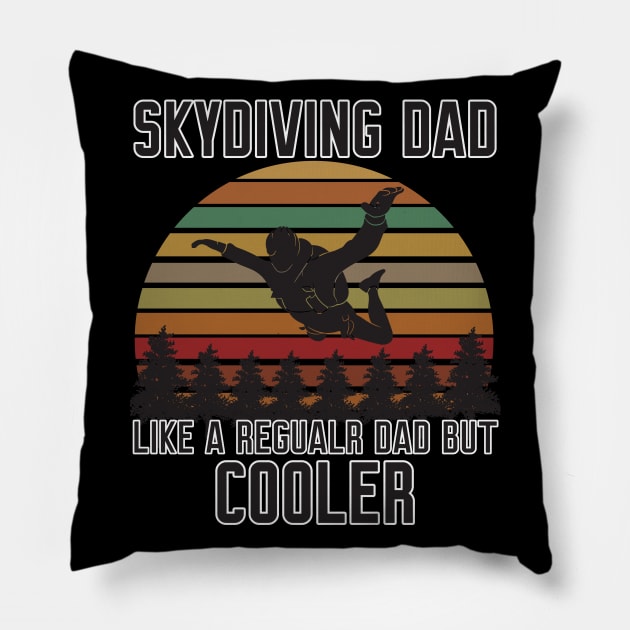 Funny Skydiving Dad Pillow by Work Memes