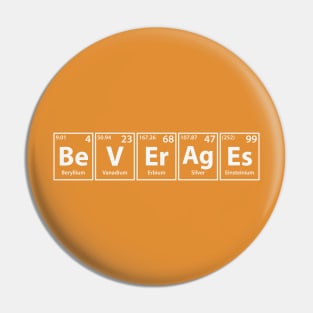 Beverages (Be-V-Er-Ag-Es) Periodic Elements Spelling Pin