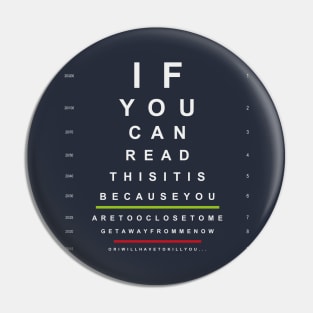 If you can read this Pin