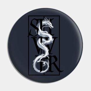 Silver Dragon Pin