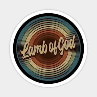 Lamb of God Vintage Vinyl Magnet