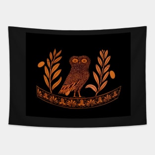 Attic Red-Figure Kalpis Owl Athena Olive Tapestry