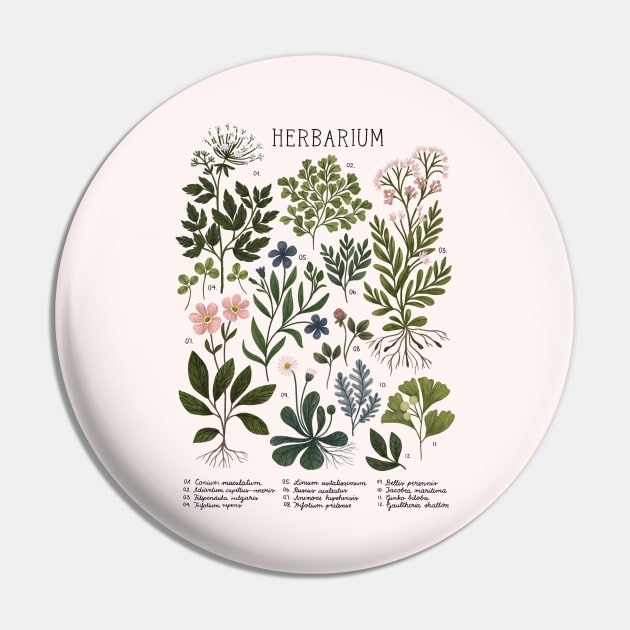 Herbarium Bright Pin by Iz Ptica