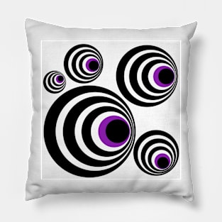 Optical Illusions, Visual Phenomena, circle pattern Pillow