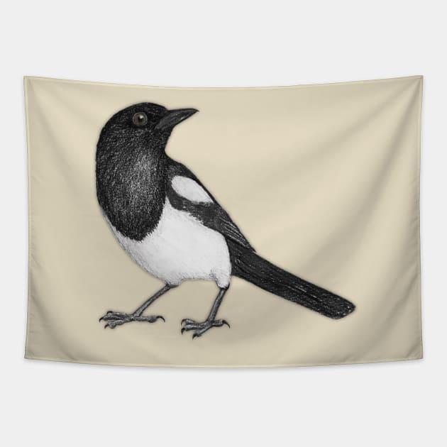 Magpie Tapestry by Bwiselizzy