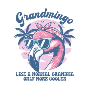 Vintage Style Grandmingo Pink Flamingo Grandma T-Shirt