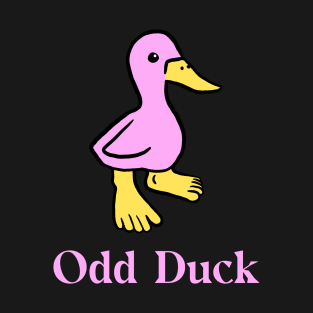 Pink Odd Duck with Human Feet T-Shirt