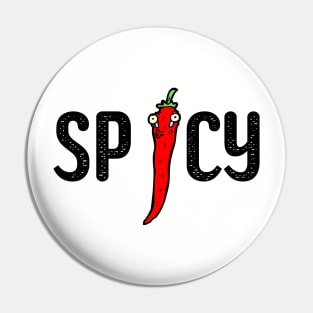 Spicy Funny Cartoon Chilli Pepper Pin