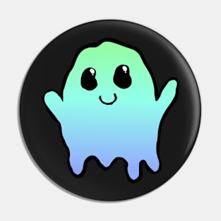 green to blue ghosty dude Pin