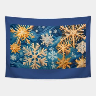 Snowflakes in van Gogh Style Tapestry