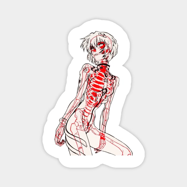 Skeleton girl Magnet by URSUS