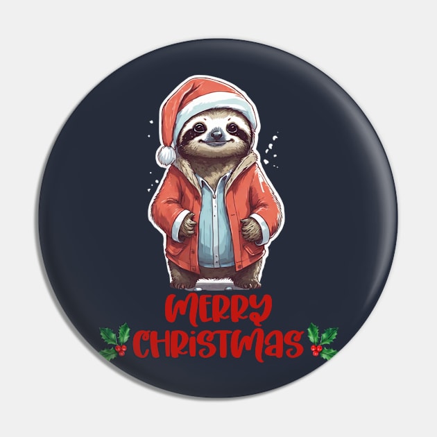 Christmas Sloth Pin by Trip Tank