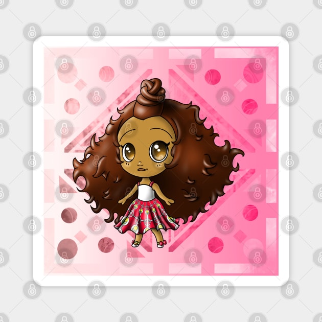 Biracial Girl Magnet by treasured-gift