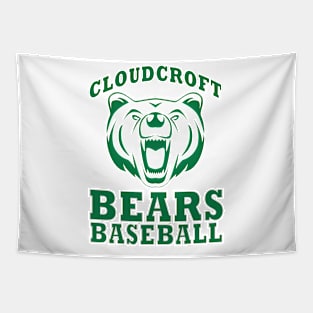 Cloudcroft Bears Baseball (Green) Tapestry