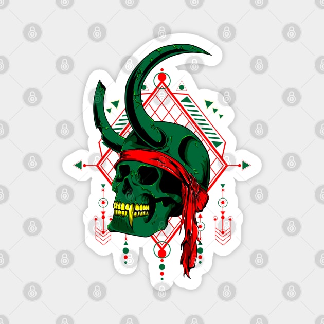 Devil Pirate Skull Magnet by Atrians