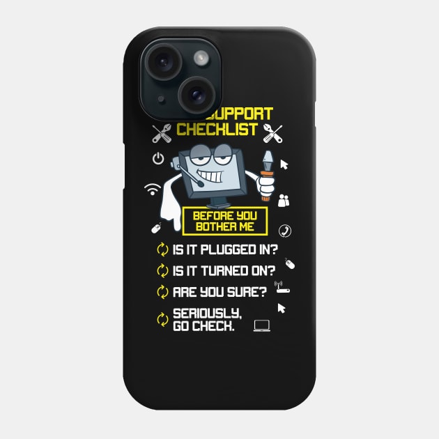 Tech Support Phone Case by Design Seventytwo
