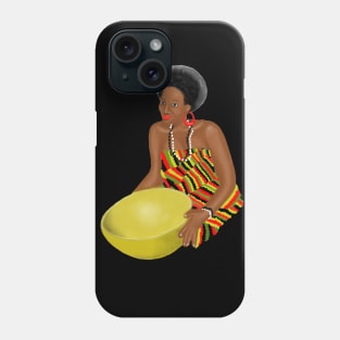 African Kente Girl Phone Case