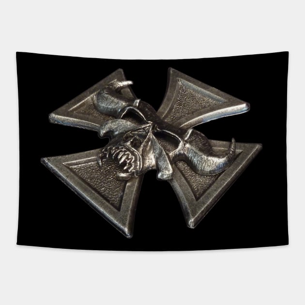 Thrall Iron Cross Tapestry by RainingSpiders