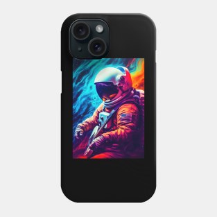 Neon Astronaut Space Galaxy Phone Case