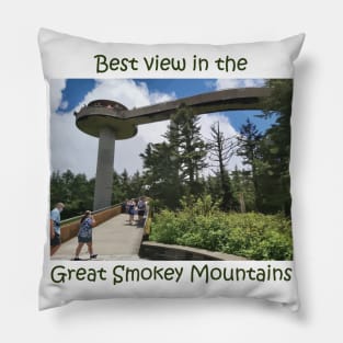 Best View in the Great Smokey Mountains (Clingmans Dome) Pillow