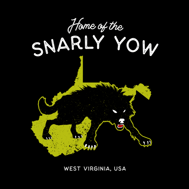 Home of the Snarly Yow - West Virginia, USA Cryptid by Strangeology