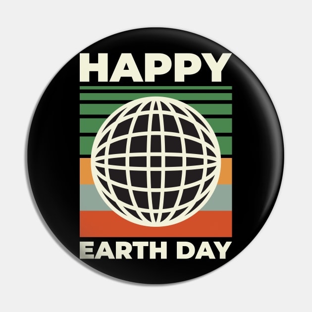 Vintage Happy Earth Day Pin by crissbahari