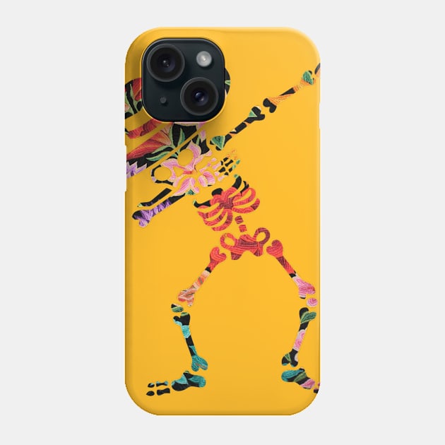 sKULL DAB DIA DE LOS MUERTOS Phone Case by GeekCastle