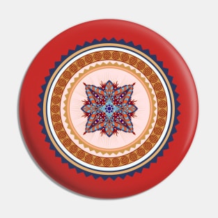 Meditation - I Love Meditation Mandala Circle Pin