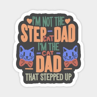 Step Cat Dad Magnet