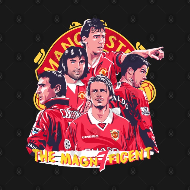 The Magnificent 7 - A Manchester United Tribute by Futbol Art